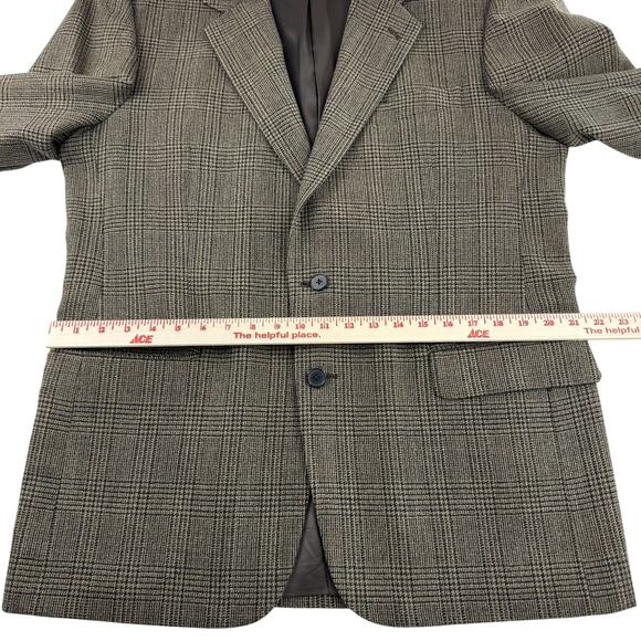 Joseph Abboud Vintage Tweed Blazer Jacket Classic Fit 42R Three Button Wool Silk - Picture 4 of 12